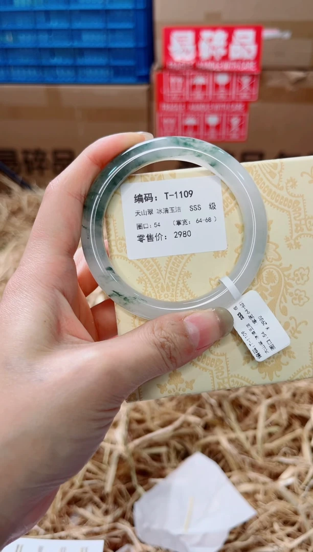 未镶嵌手镯石英质玉T-1109