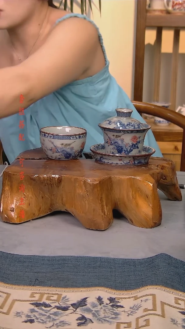 简装家用款2件套 老陶泥开片纹陶瓷茶具