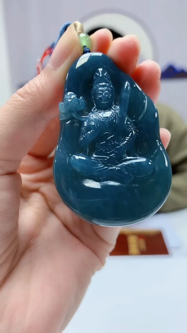 【闪购商品】定制翡翠未镶嵌4812zm-毛货挂件32观音