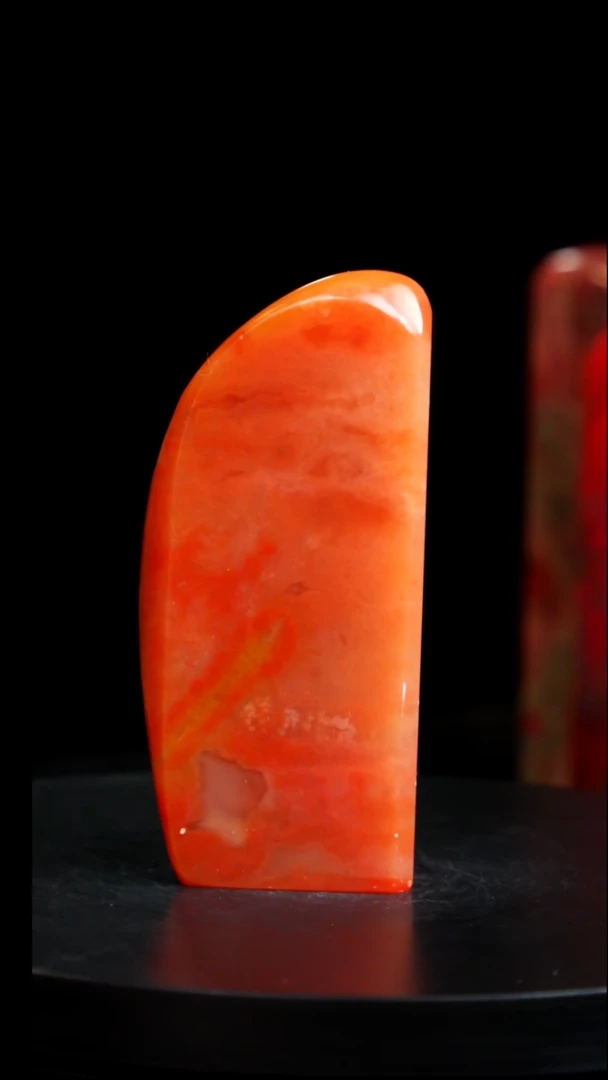 昌化石田黄红花印章