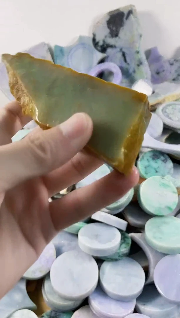 翡翠裸石纯天然A货翡翠34