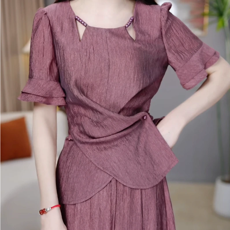 【套装定制】上衣套裙优雅气质时尚减龄休闲显瘦夏季收腰