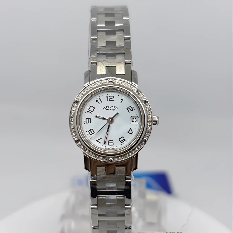 99新 Hermes/爱马仕 石英腕表后钻 24mm/公价85999/wh9322