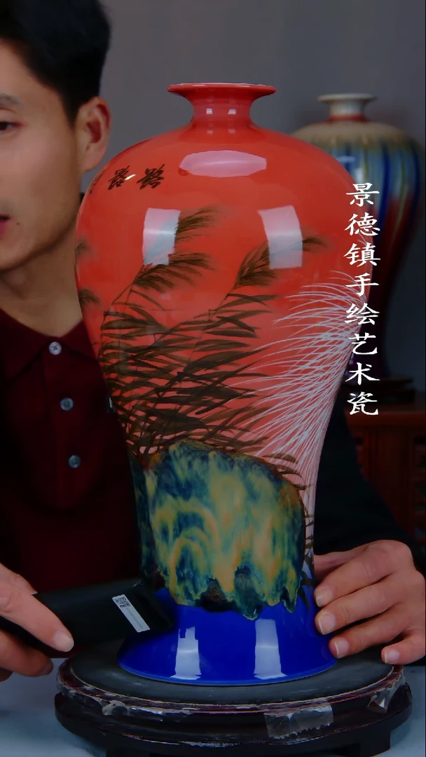 摆件陶瓷景德镇手工手绘陶瓷摆件景德镇手工手绘陶瓷摆件45