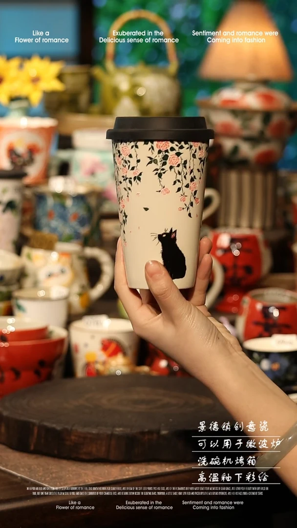 陶瓷景德镇高温釉下彩手工手绘款式@A0780@