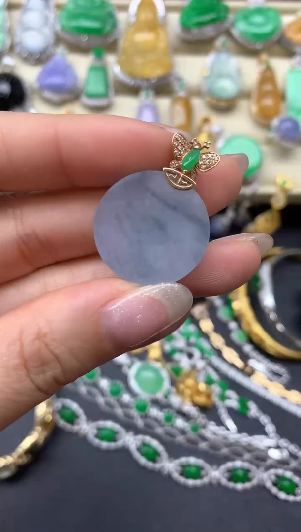 【闪购商品】翡翠颈饰18K金镶嵌268-中国好珍宝