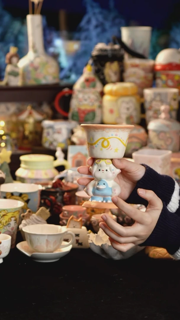 其他陶景德镇釉下彩手绘设计师款陶瓷微瑕