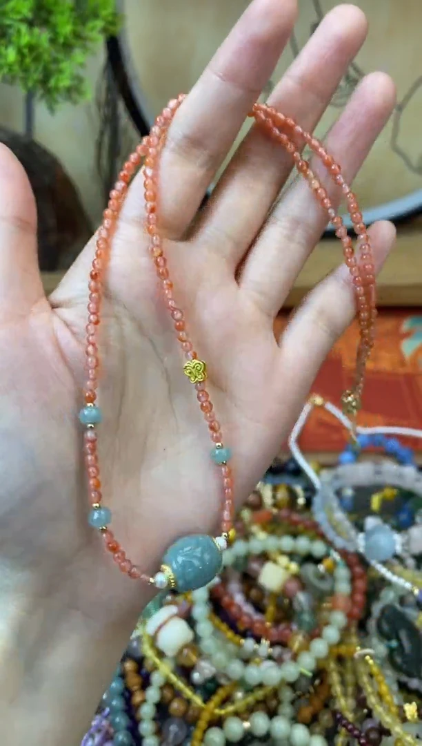 【闪购商品】玛瑙颈饰未镶嵌196手串