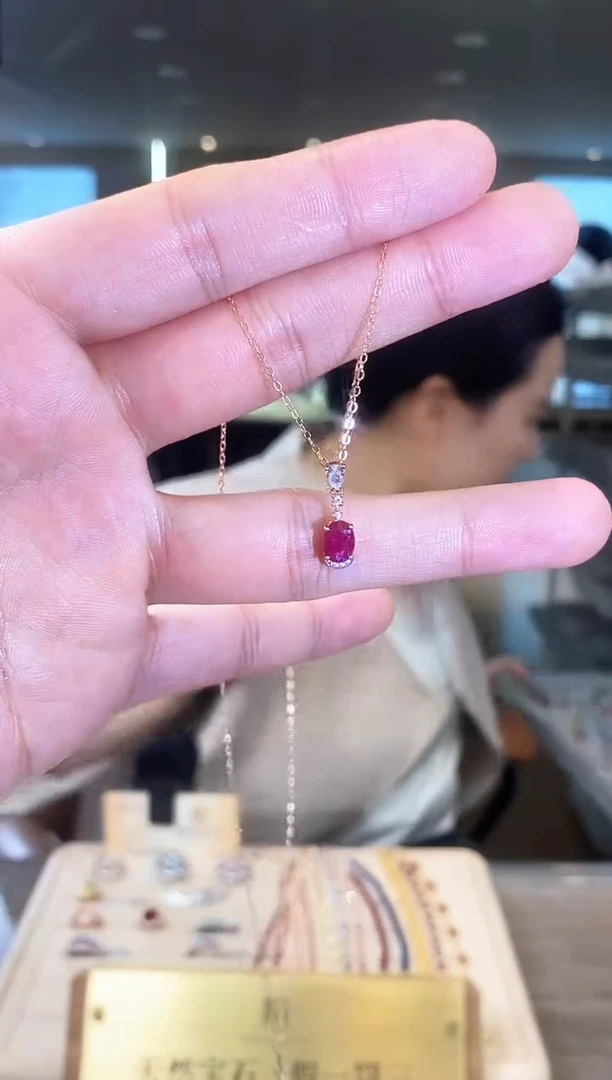 【闪购商品】红宝石项链银S925镶嵌09