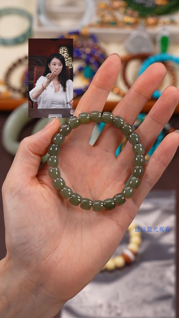 手串未镶嵌和田玉柒禧文玩回血好物