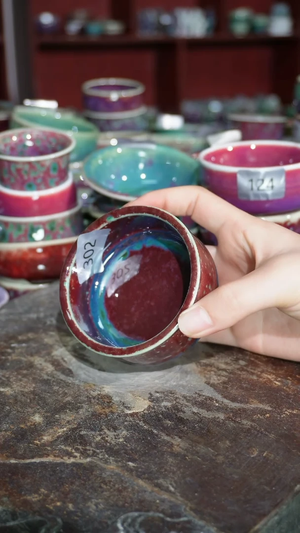 摆件精品窑变钧瓷茶器