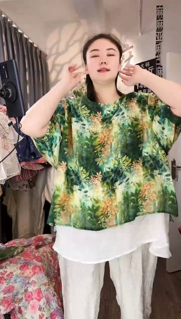 亚麻汉麻苎麻大码女装。