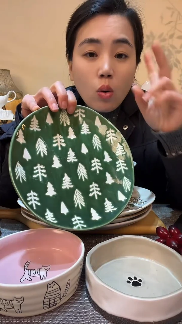 【闪购商品】瓷片瑕疵款 8.5英寸盘 介意勿拍