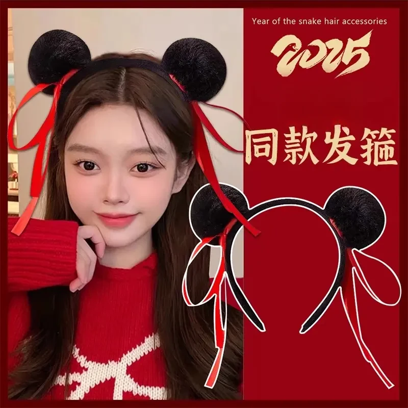 哪吒丸子头超萌可爱发箍发卡儿童亲子成人头箍lx