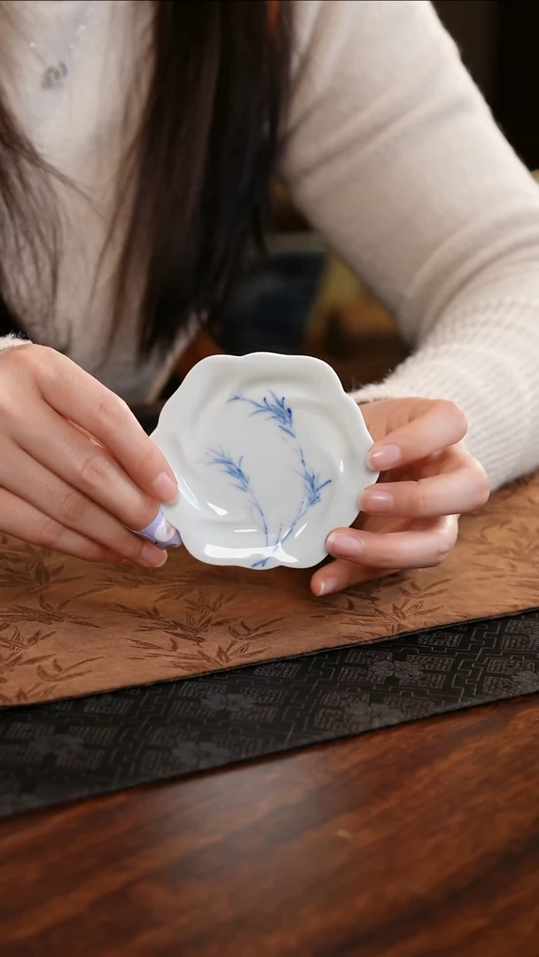 【闪购商品】杯子竹子葵口杯垫