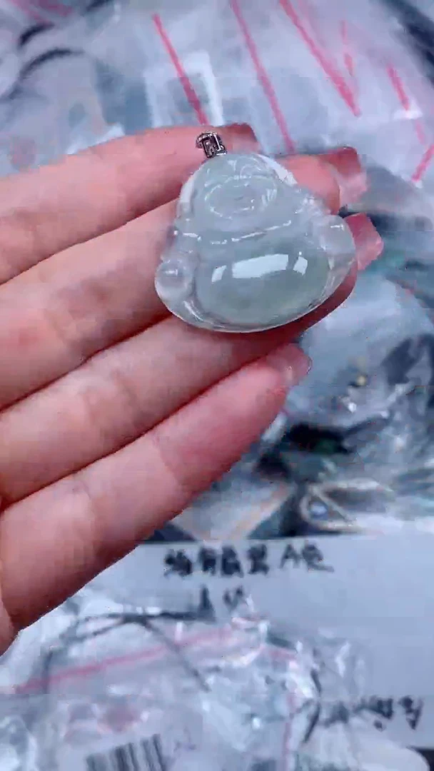 翡翠银S925镶嵌颈饰吊坠
