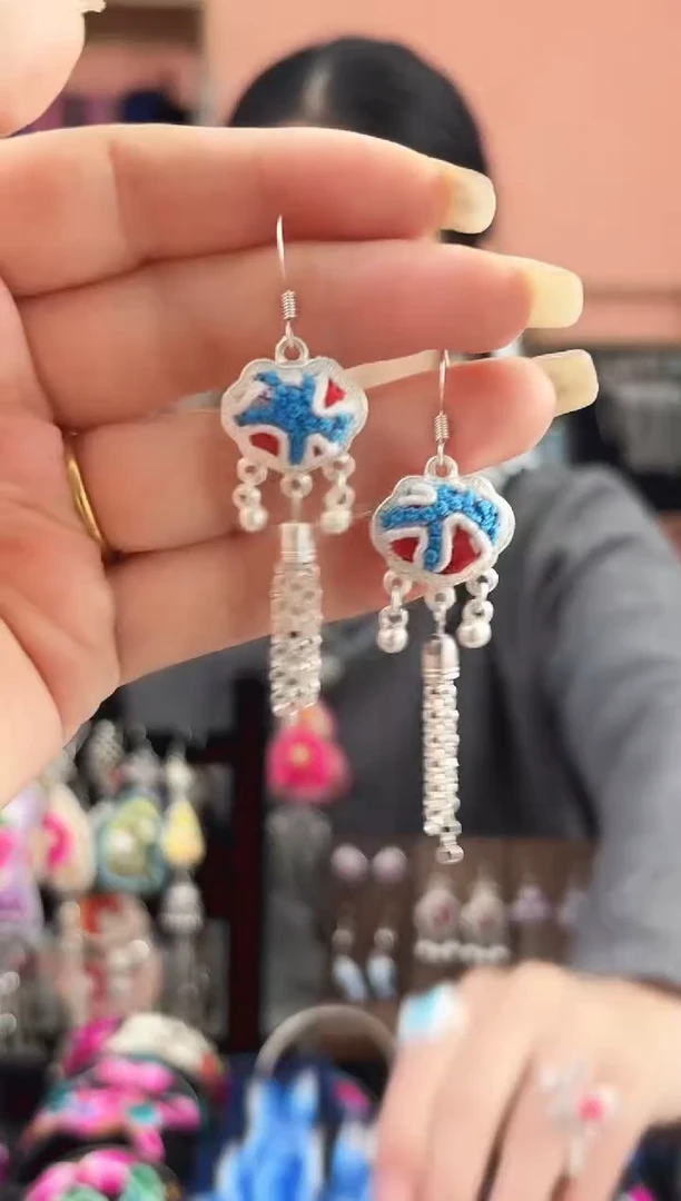 织绣艺枝独绣手工饰品16