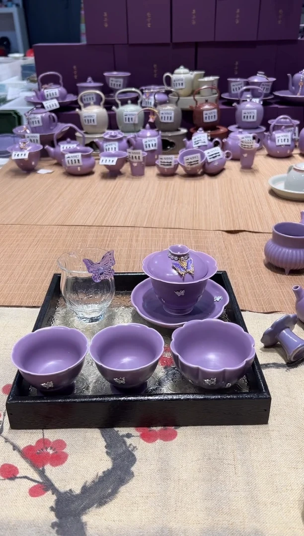 瓷片梵古堂正品茶具 假一罚十【带滴溜 托盘】