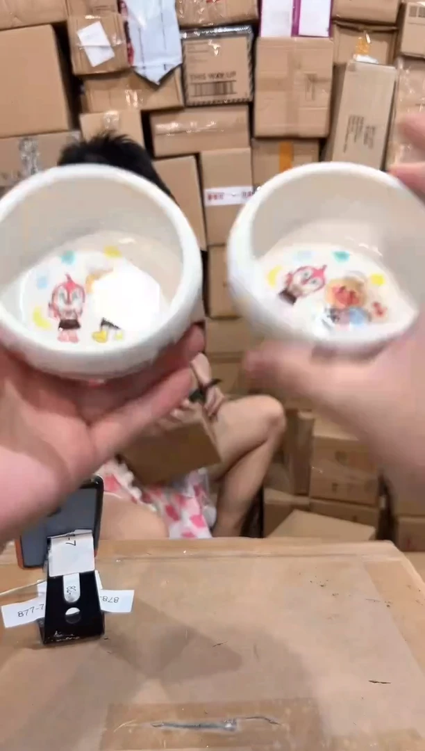 瓷片面包超人小圆碗2件套