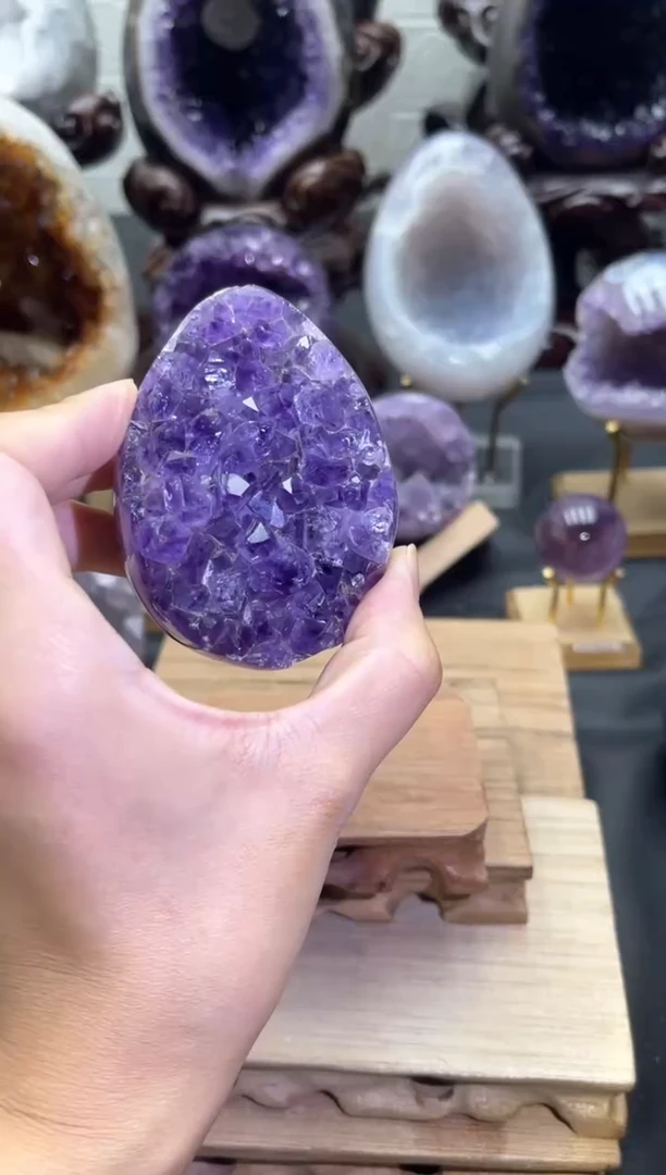 未镶嵌大型摆件（非配饰）紫晶532号龙蛋