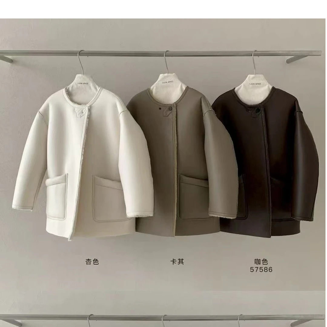 ON退ON换木兰 clean space 宽松双面秋冬气质外套54PX57586