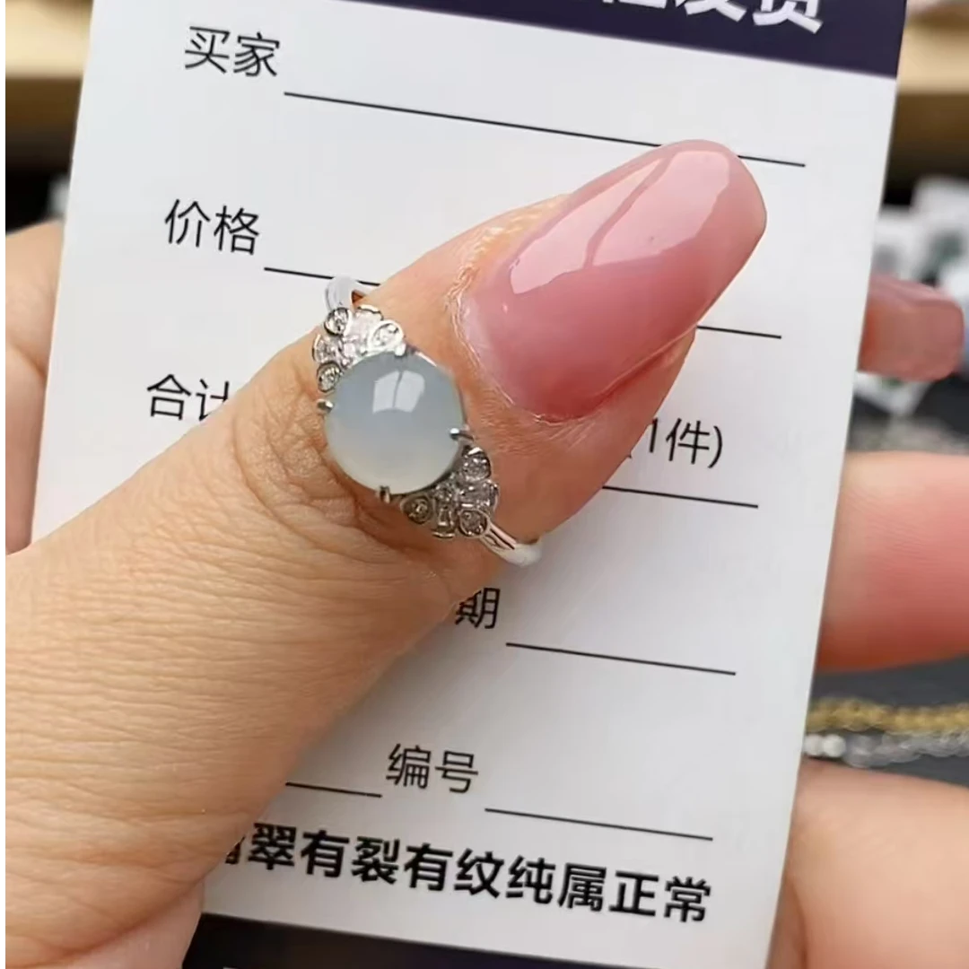 纯天然a货翡翠戒指