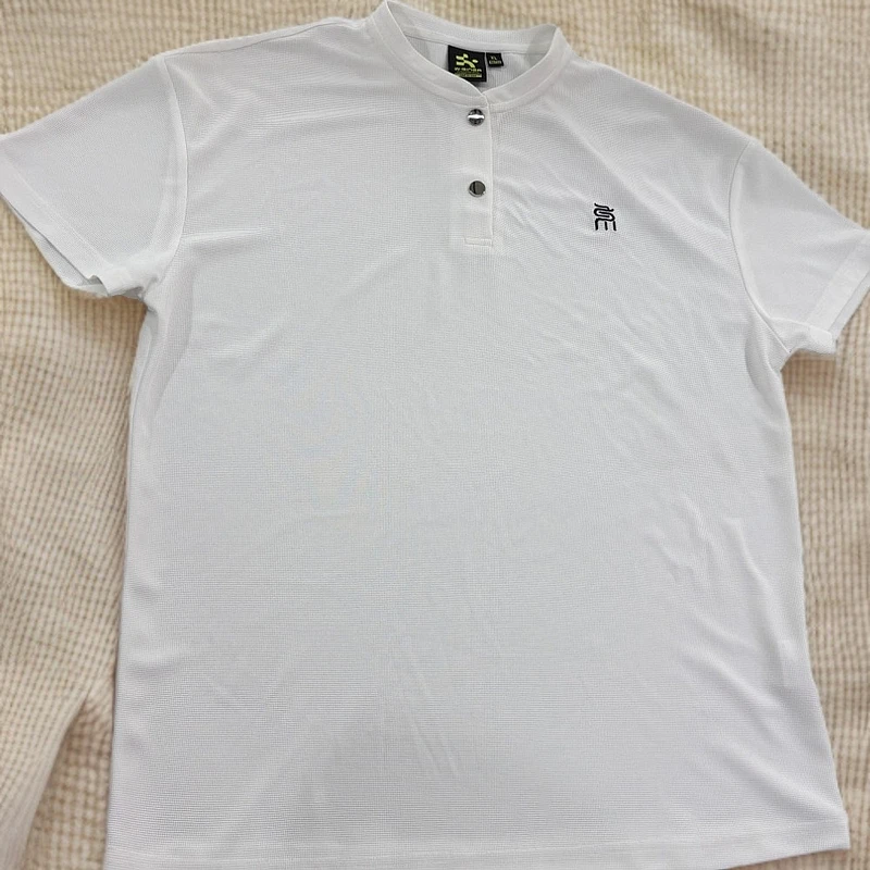 常规卡通动漫刺绣字母Polo衫速干户外春季黑色经典短袖运动春夏