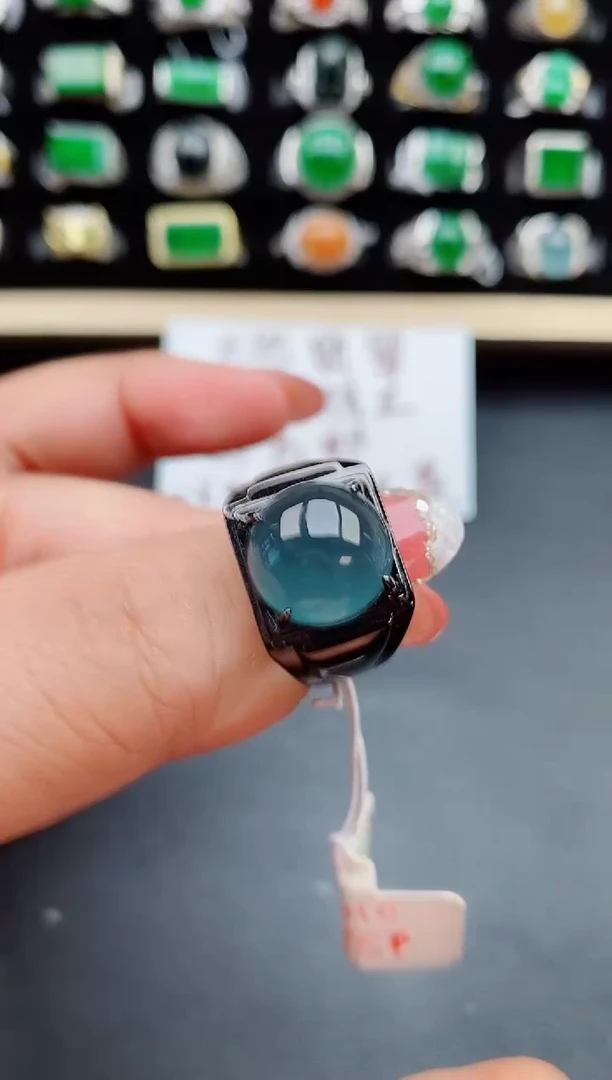 【闪购商品】翡翠戒指银S925镶嵌235885