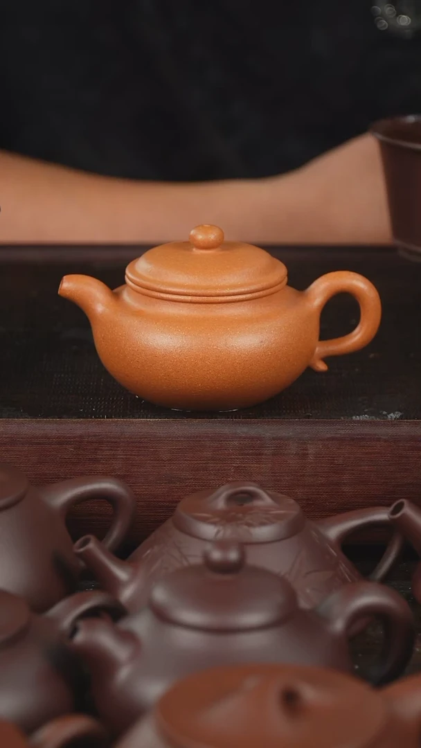 茶壶紫砂200cc黄金段仿古