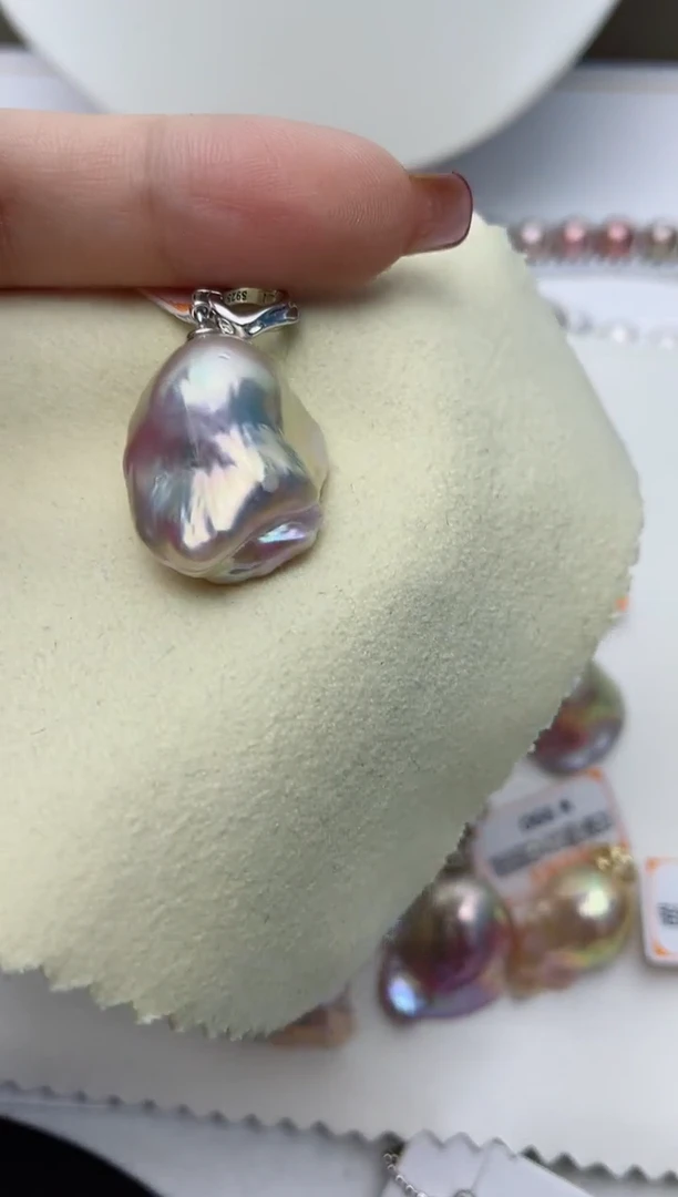 【闪购商品】淡水珍珠颈饰银S925镶嵌W63