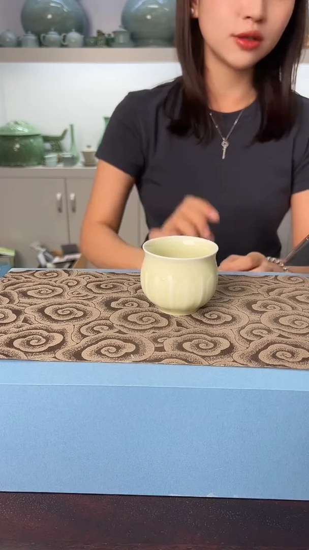 龙泉云间青瓷小米茶器