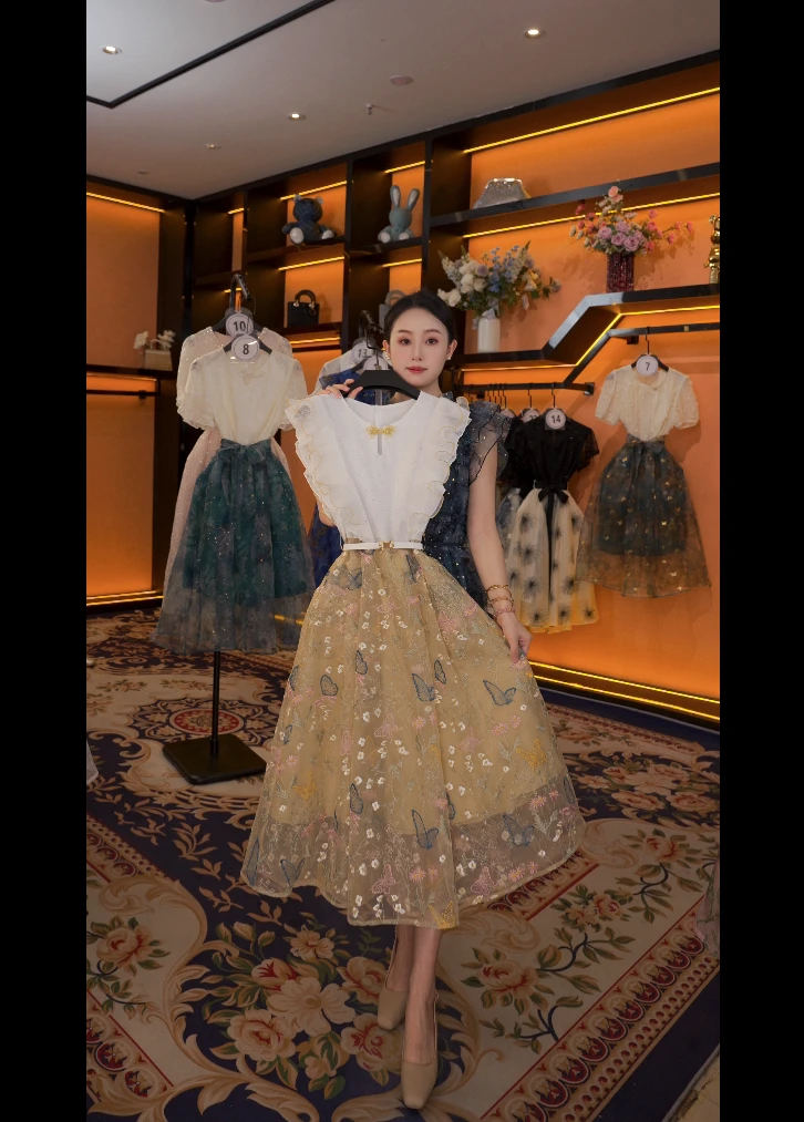 【M】夏季优雅百搭时尚显瘦气质连衣裙 GS-57159