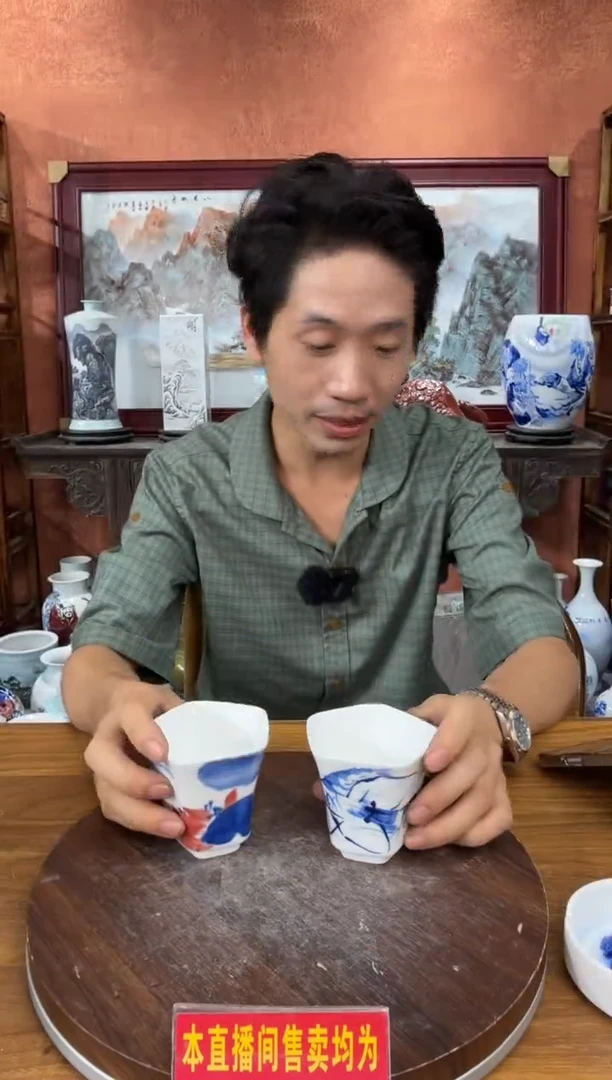 吴义松陶盟手工手绘陶瓷编码：一起4970