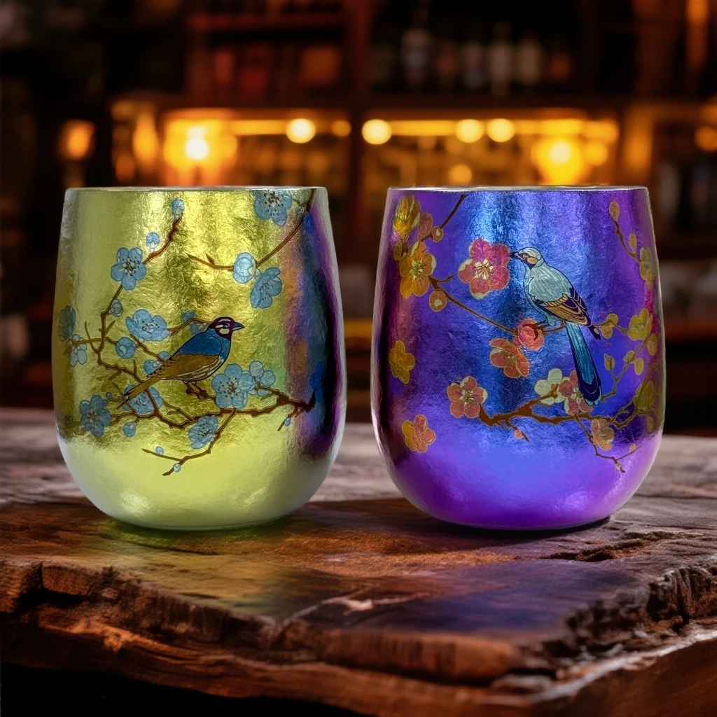 【老板娘专属】纯钛彩蛋杯【喜上眉梢】大肚杯水杯随手杯彩钛杯260ml