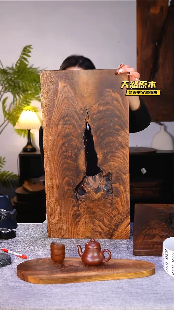 木北美黑胡桃原木.干裂疤结不属于商品质量问题完美主义者慎拍