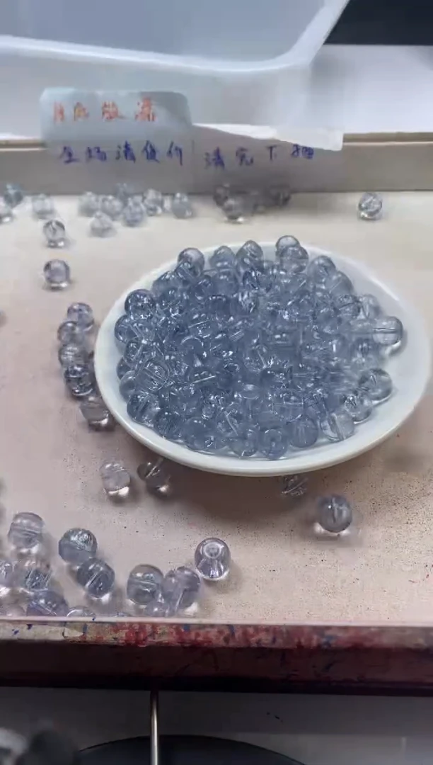 【闪购商品】水晶颈饰未镶嵌w2517蓝阿塞老型10*8mm*20颗