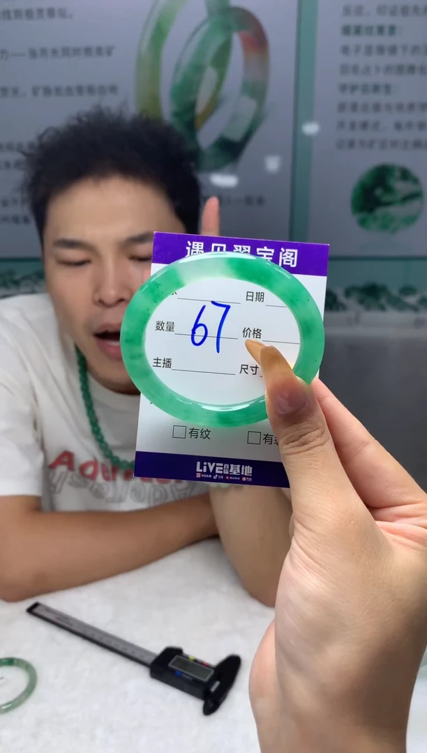 未镶嵌手镯石英质玉（非洲翠）5051
