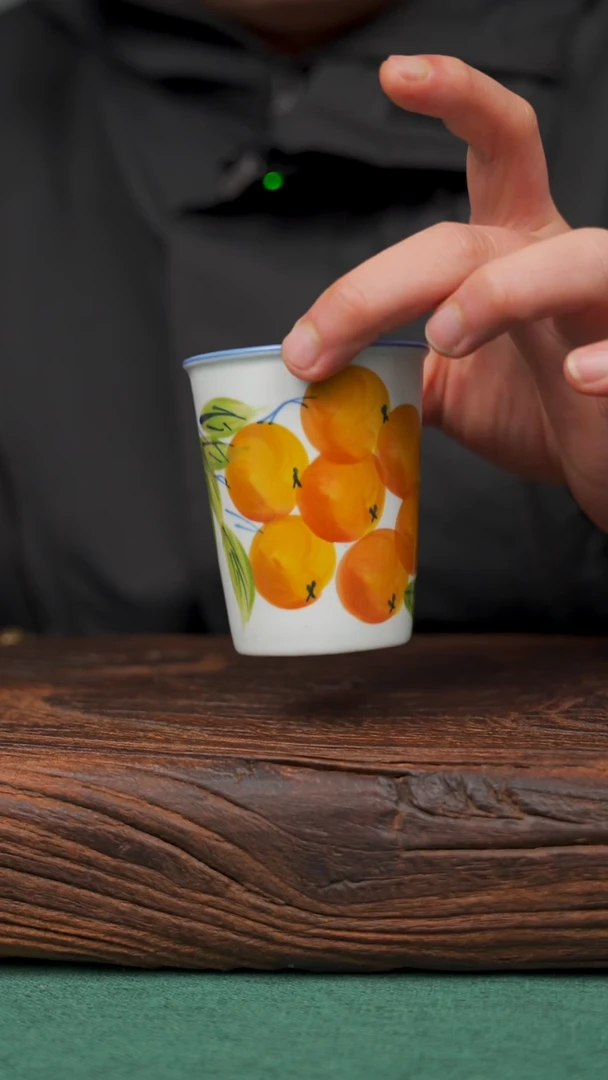 【闪购商品】瓷片5寻一缕瓷香杯釉下手工手绘瓷器