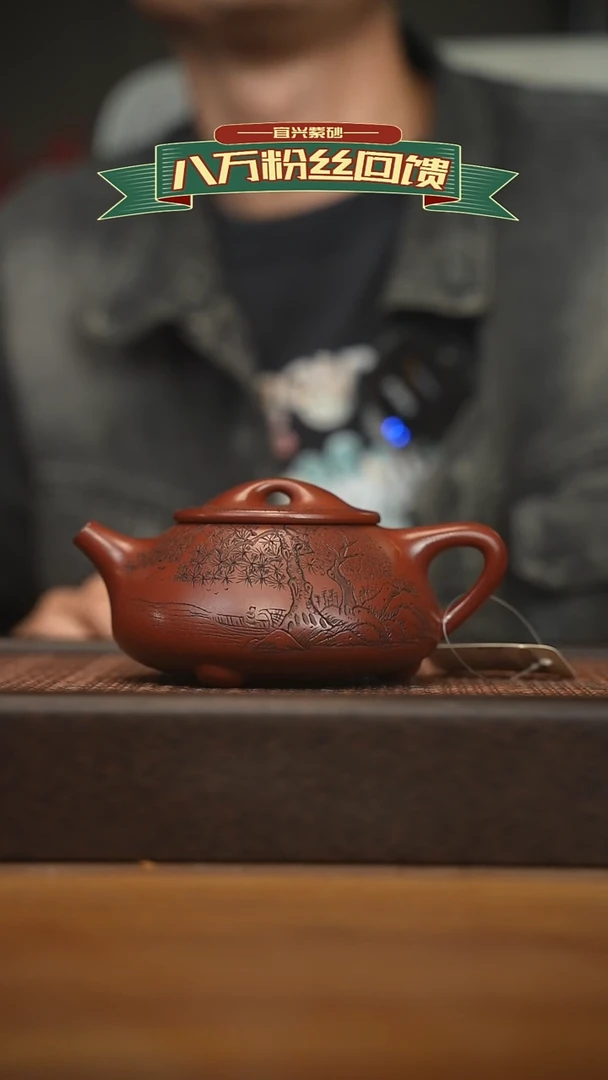 茶壶紫砂宜兴原矿 紫砂手工紫砂壶容量300cc