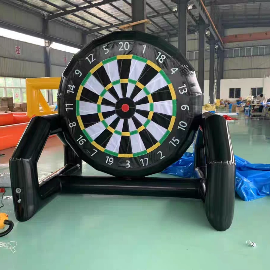 充气足球飞镖盘标靶九宫格射门球框趣味运动会道具粘粘乐团建拓展