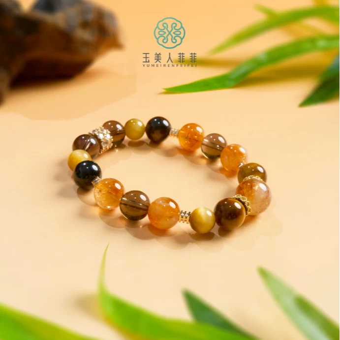 石惑珠宝~水晶圆珠手串约10mm