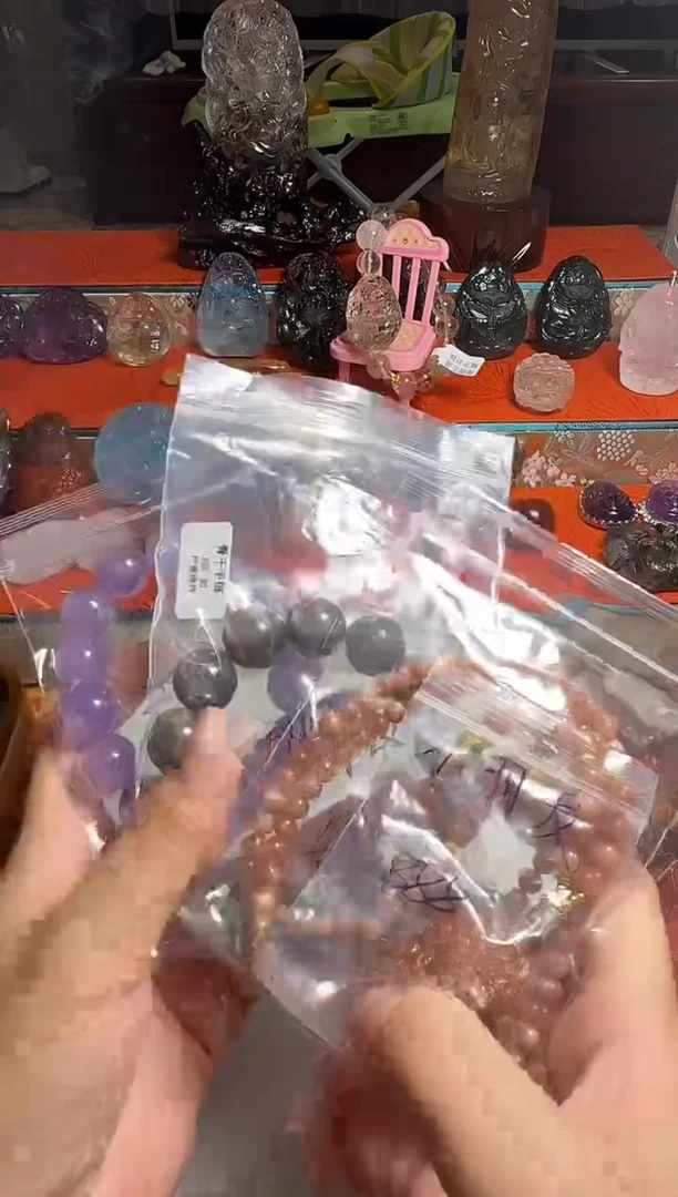 未镶嵌珠宝半成品水晶万***?水晶吊坠手串