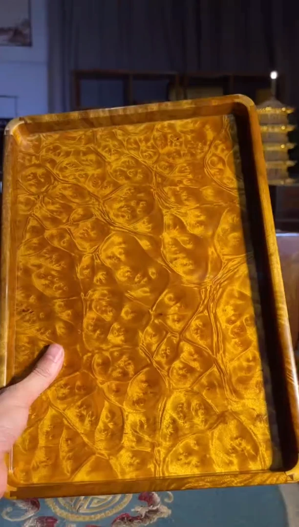 乌木类成套家具大号瘤疤茶盘 14