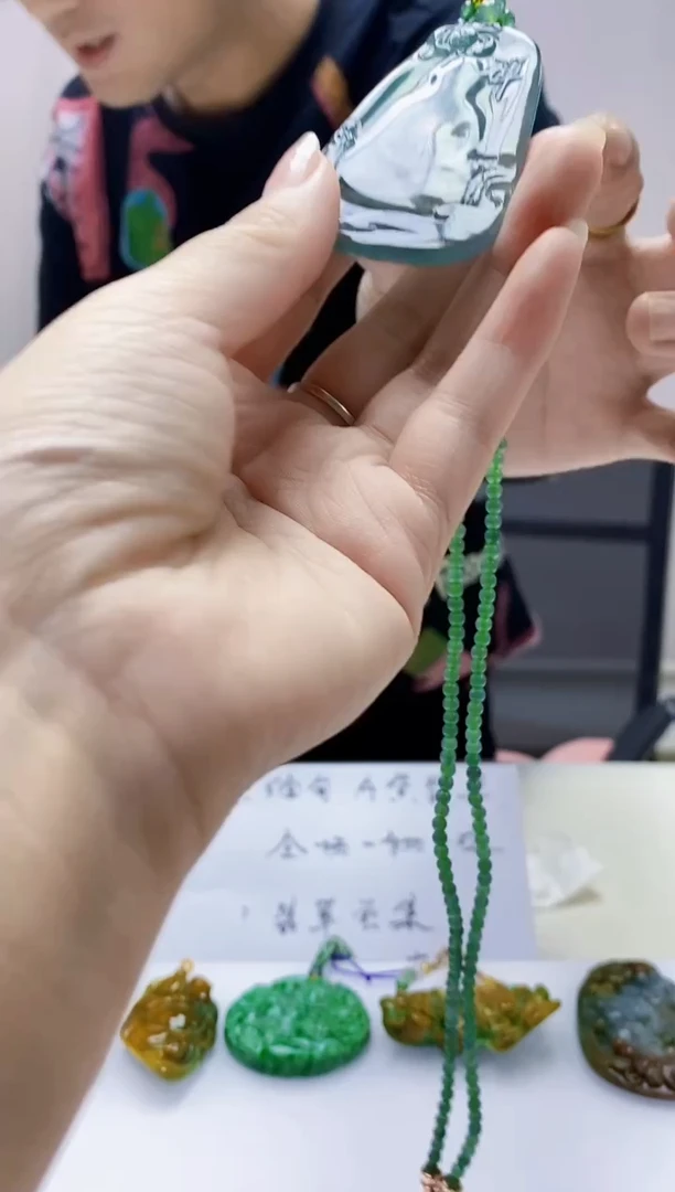 定制翡翠未镶嵌消***圈5159dd-毛货挂件2