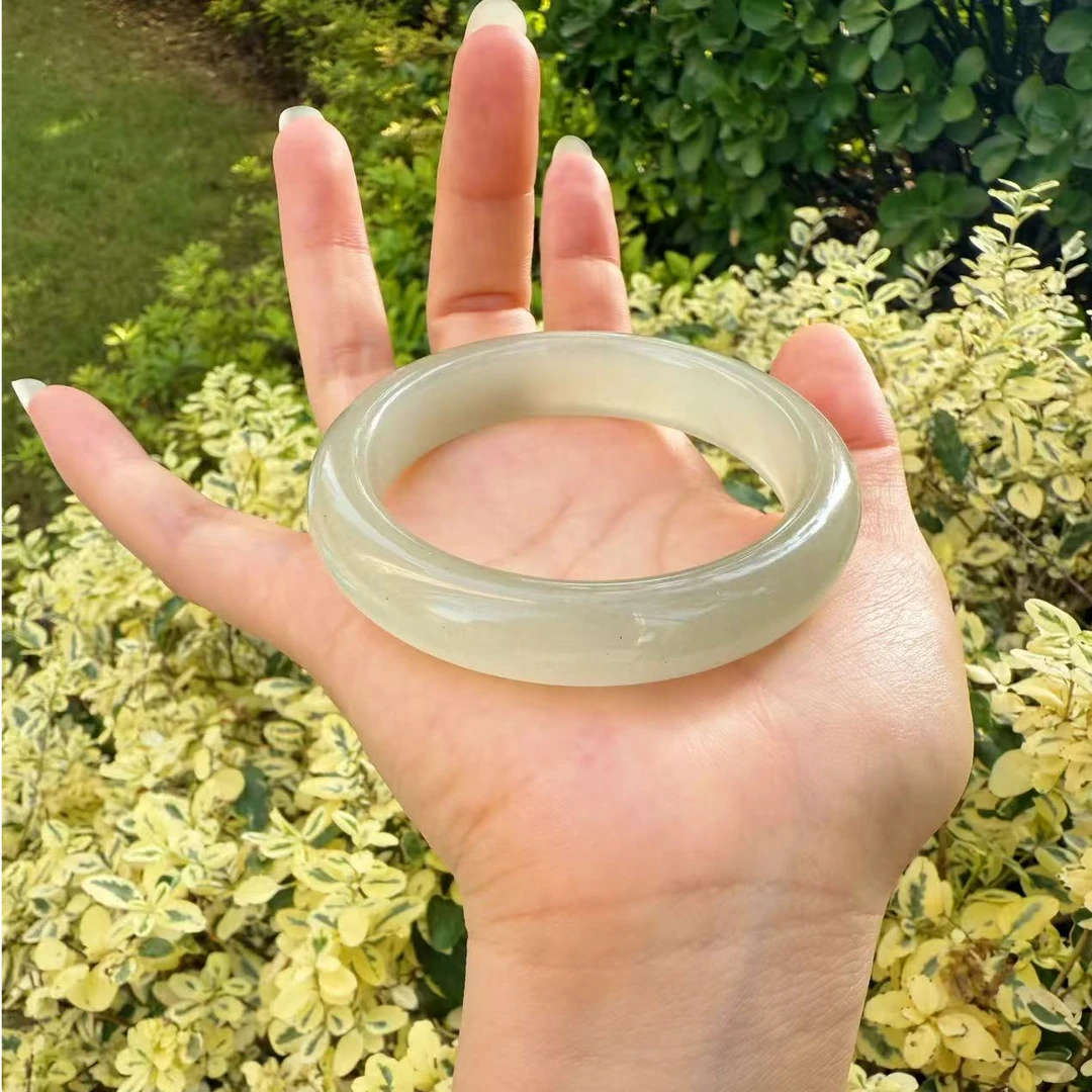 【高货】“浅茶晴”冰透天然东陵玉晴水手镯多样性发货