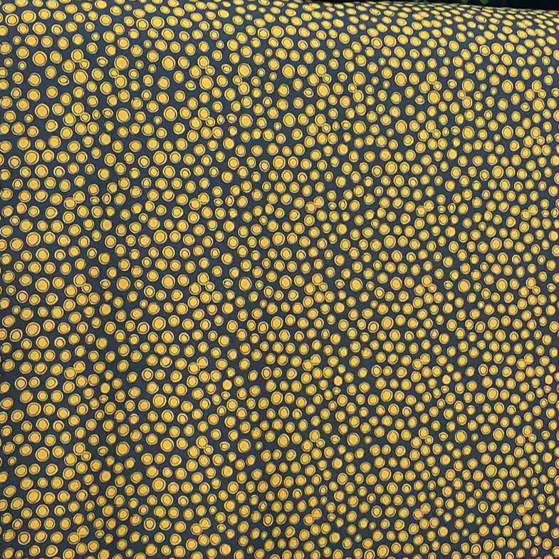 【桔色波点弹力双绉面料布料】微弹不透肉时尚时装面料雪纺