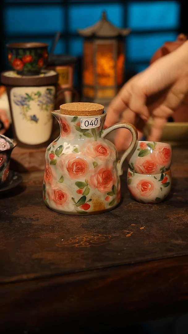 陶瓷景德镇高温釉下彩手工手绘款式@A0040@