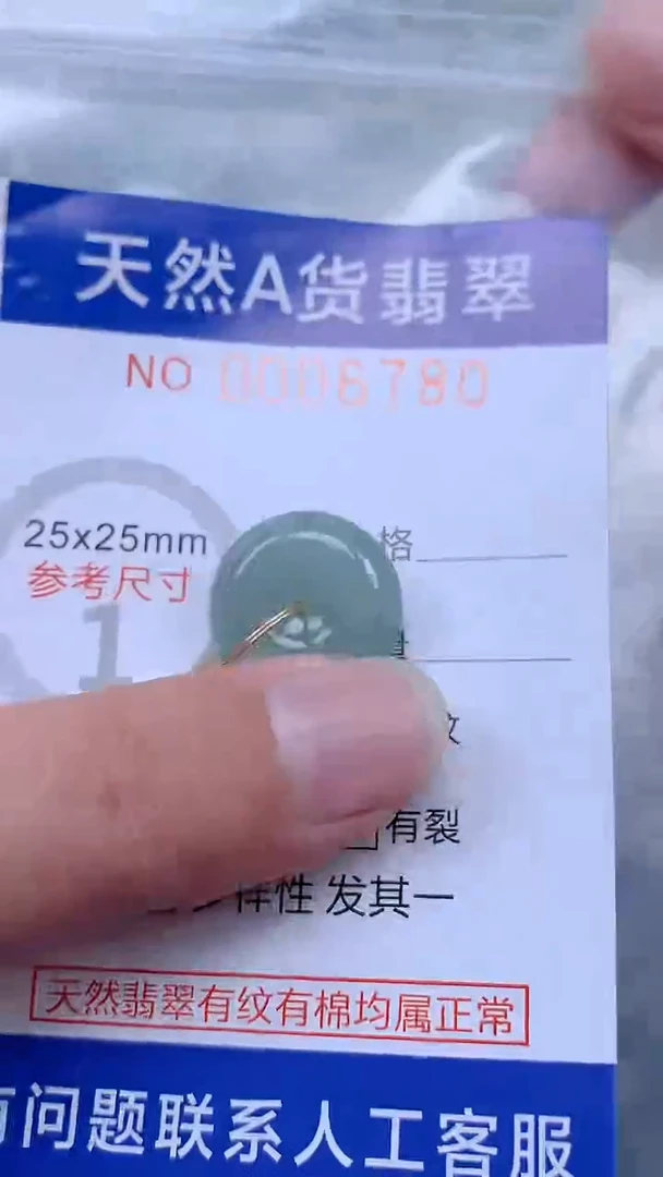 翡翠未镶嵌吊坠(不含链)1