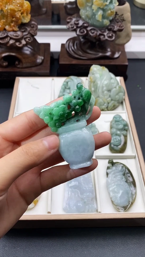 颈饰未镶嵌翡翠天然缅甸A货翡翠