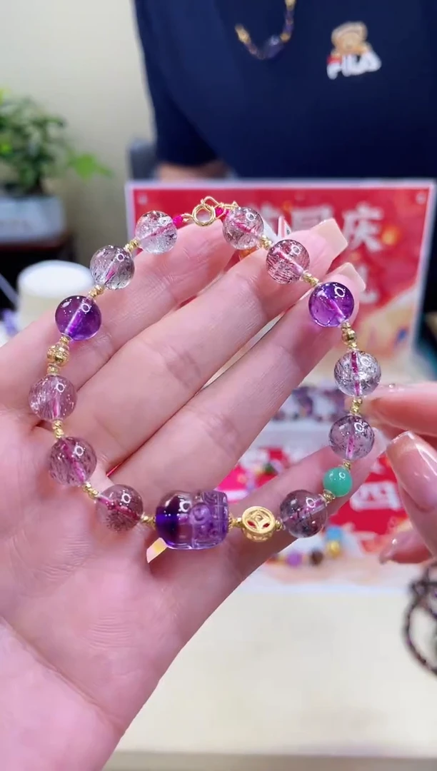 18K金镶嵌手链水晶@@ZY50615023